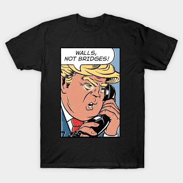 Donald Trump Pop Art T-Shirt by vo_maria